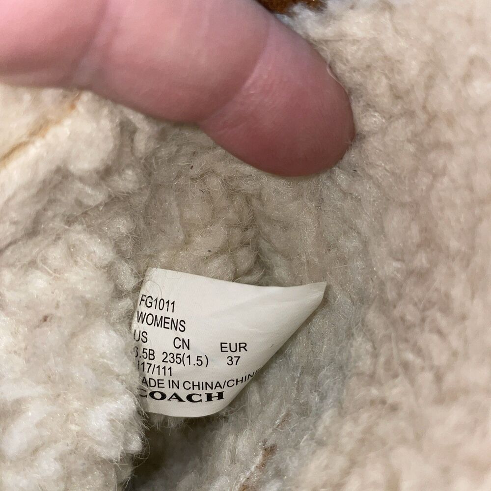 Coach Women’s Knee Boots Size 6.5 M Brown Suede Leather Going Out Party Fun - Picture 3 of 12